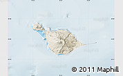 Shaded Relief Map of Heard Island and McDonald Islands, lighten