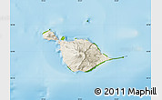 Shaded Relief Map of Heard Island and McDonald Islands, physical outside