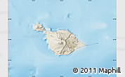 Shaded Relief Map of Heard Island and McDonald Islands, political outside, shaded relief sea