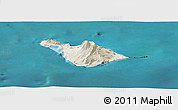 Shaded Relief Panoramic Map of Heard Island and McDonald Islands, satellite outside