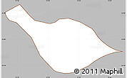 Gray Simple Map of Heard Island and McDonald Islands, cropped outside