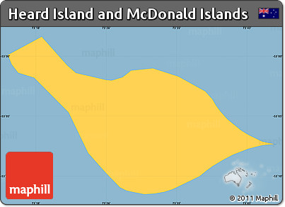 Savanna Style Simple Map of Heard Island and McDonald Islands