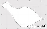 Silver Style Simple Map of Heard Island and McDonald Islands, cropped outside