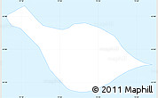 Silver Style Simple Map of Heard Island and McDonald Islands, single color outside