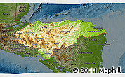 Physical 3D Map of Honduras, darken