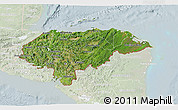 Satellite 3D Map of Honduras, lighten