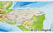 Shaded Relief 3D Map of Honduras, physical outside