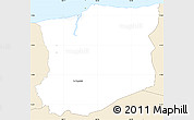 Classic Style Simple Map of La Ceiba