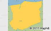 Savanna Style Simple Map of La Ceiba