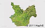 Satellite 3D Map of Choluteca, cropped outside