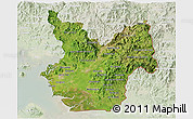 Satellite 3D Map of Choluteca, lighten