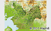 Satellite 3D Map of Choluteca, physical outside