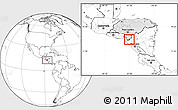 Blank Location Map of El Triunfo, highlighted country