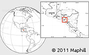 Blank Location Map of El Triunfo, highlighted parent region