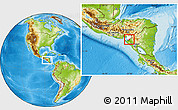 Physical Location Map of El Triunfo, highlighted parent region