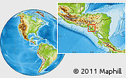 Physical Location Map of El Triunfo