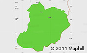 Political Simple Map of El Triunfo, single color outside, borders and labels