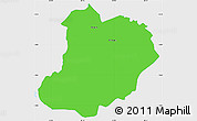 Political Simple Map of El Triunfo, single color outside