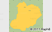 Savanna Style Simple Map of El Triunfo, single color outside