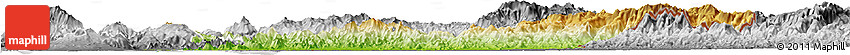 Physical Horizon Map of Choluteca, desaturated