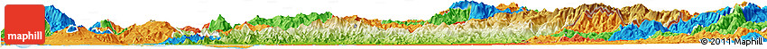 Physical Horizon Map of Choluteca, political outside