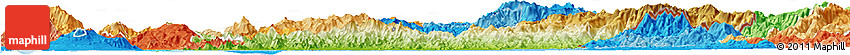 Physical Horizon Map of Choluteca, political shades outside