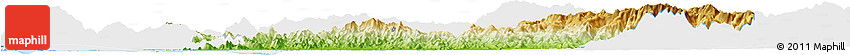 Physical Horizon Map of Choluteca, single color outside