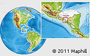 Physical Location Map of Marcovia, highlighted country