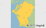 Savanna Style Simple Map of Marcovia