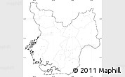 Blank Simple Map of Choluteca, cropped outside, no labels