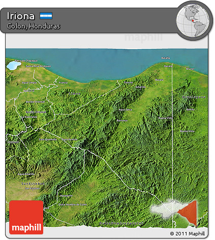 Satellite 3D Map of Iriona