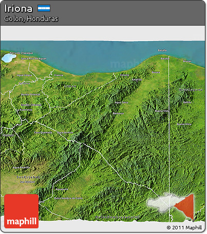 Satellite 3D Map of Iriona