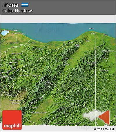 Satellite 3D Map of Iriona