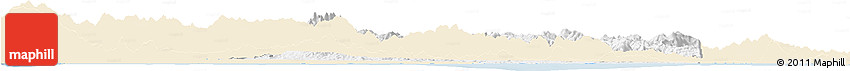 Classic Style Horizon Map of Iriona, single color outside