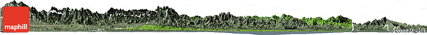 Satellite Horizon Map of Iriona, semi-desaturated