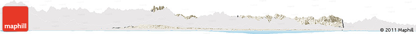 Shaded Relief Horizon Map of Iriona, single color outside Shaded Relief Horizon Map of Iriona, single color outside