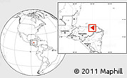 Blank Location Map of Iriona, highlighted parent region
