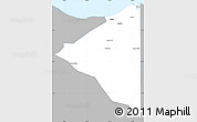 Gray Simple Map of Iriona, single color outside
