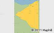 Savanna Style Simple Map of Iriona, single color outside
