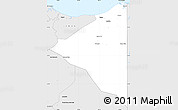Silver Style Simple Map of Iriona