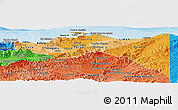 Political Shades Panoramic Map of Colon