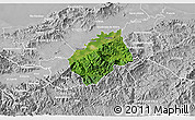 Satellite 3D Map of Tocoa, lighten, desaturated