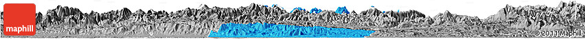 Political Horizon Map of Tocoa, desaturated