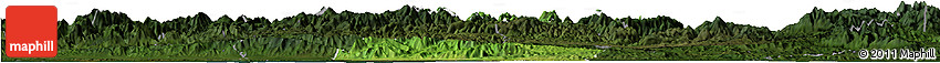 Satellite Horizon Map of Tocoa, darken
