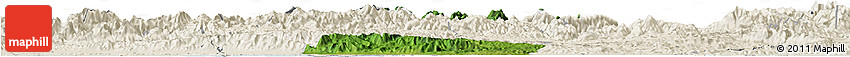 Satellite Horizon Map of Tocoa, shaded relief outside