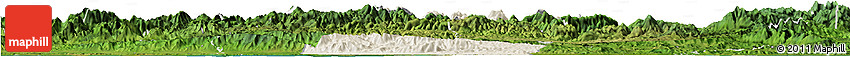 Shaded Relief Horizon Map of Tocoa, satellite outside