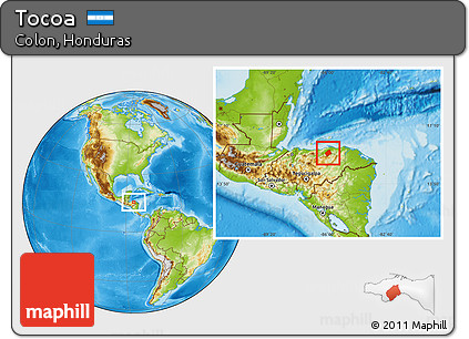Physical Location Map of Tocoa