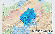 Political Map of Tocoa, lighten