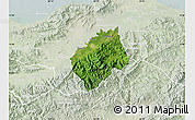 Satellite Map of Tocoa, lighten