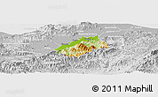 Physical Panoramic Map of Tocoa, lighten, desaturated